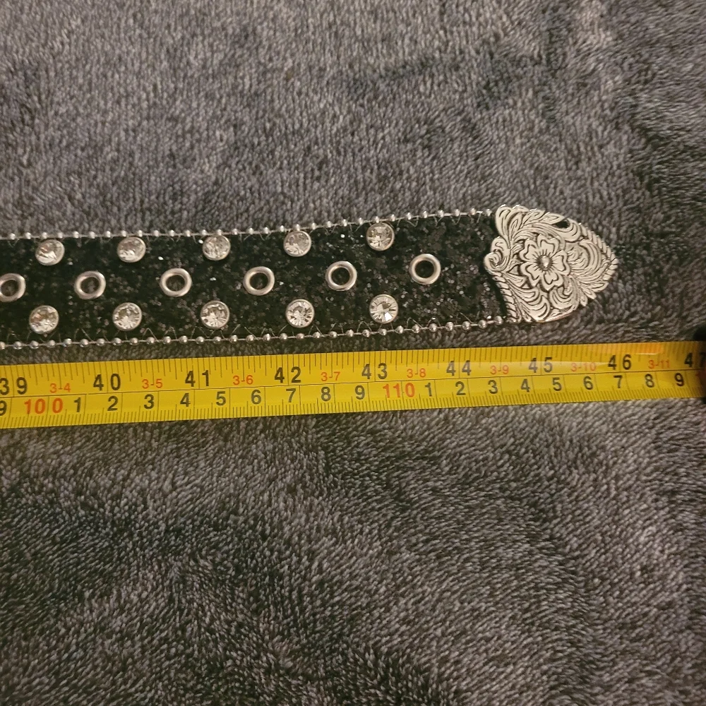 Black Rhinestone Belt with Glitz Belt